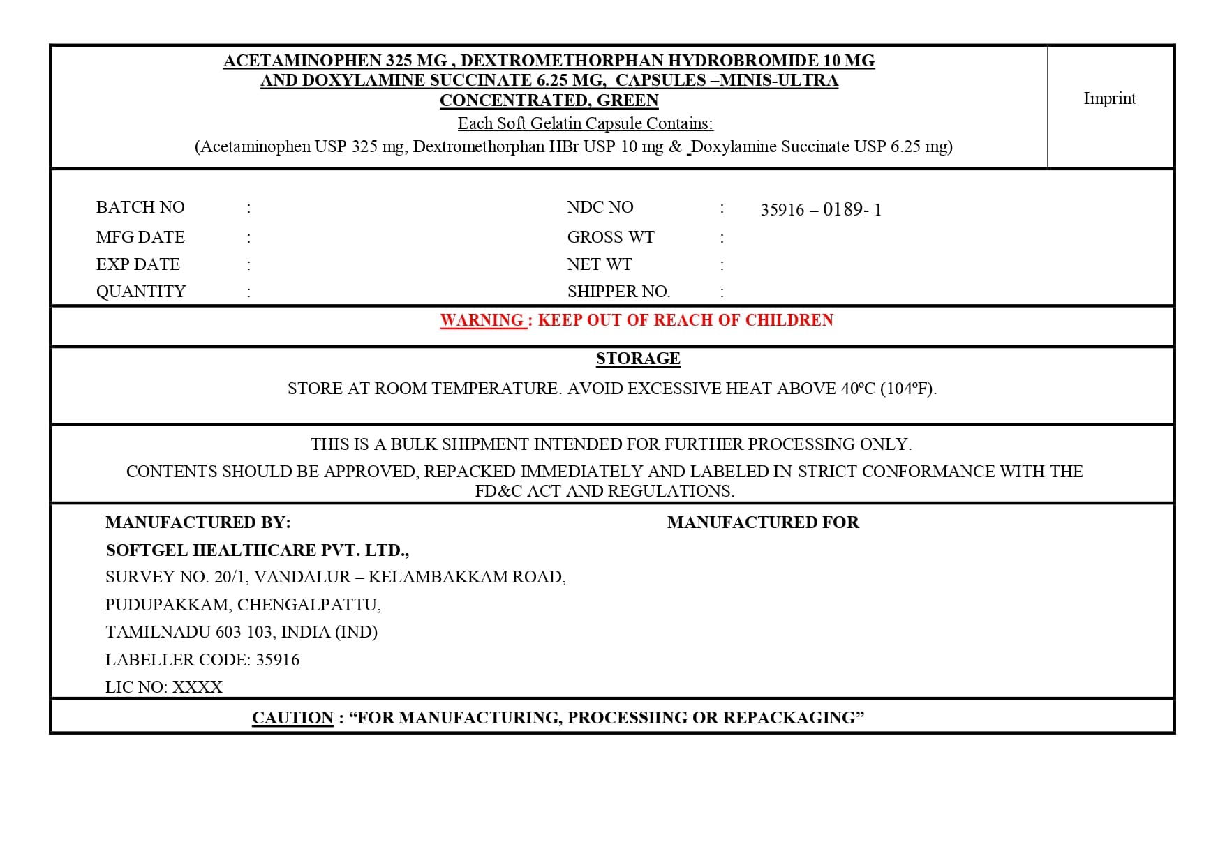 Extra Strength Tylenol Severe Cough Plus Sore Throat Night — Reference image, actual packaging may vary