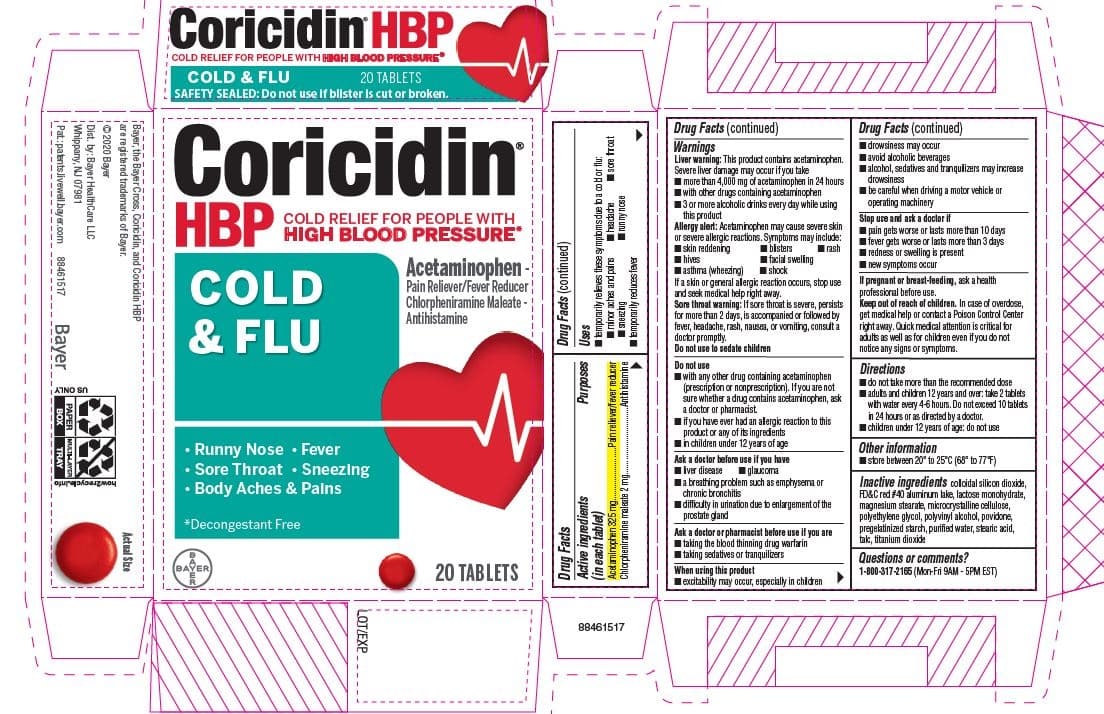 Coricidin Hbp — Reference image, actual packaging may vary