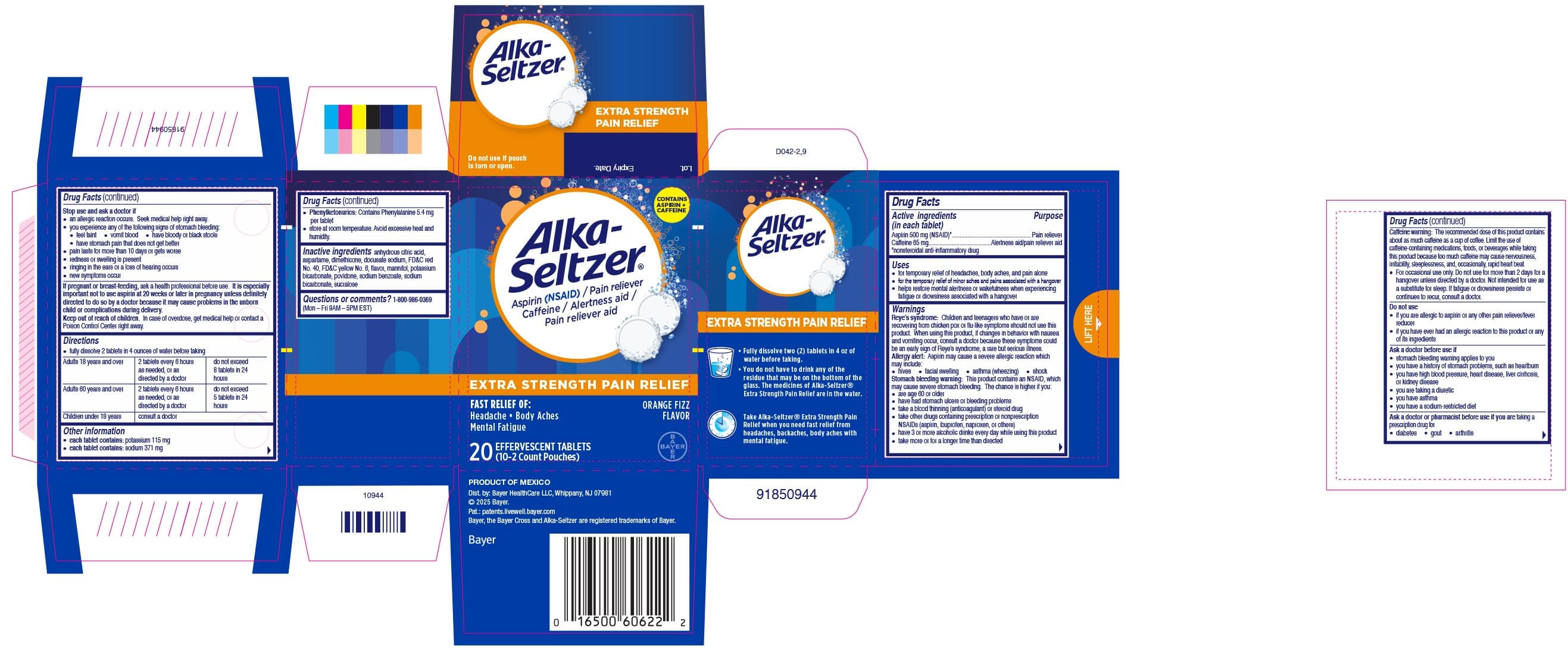 Alka-Seltzer Pain Relief — Reference image, actual packaging may vary