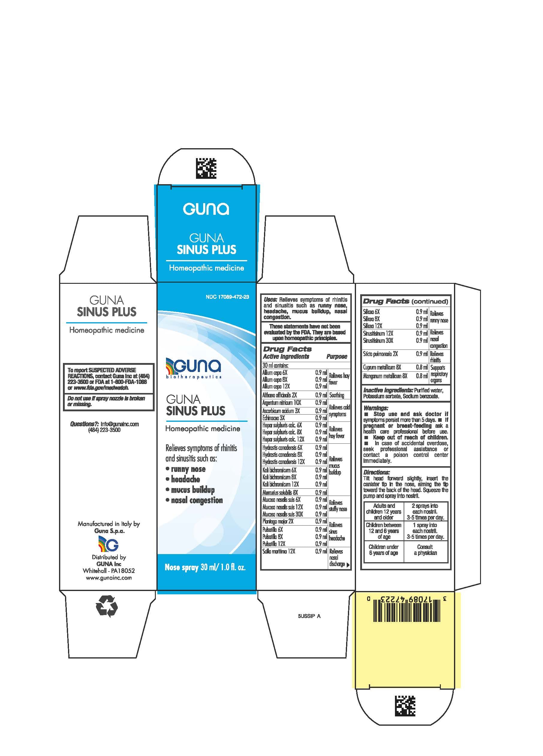 Guna Sinus Plus — Reference image, actual packaging may vary