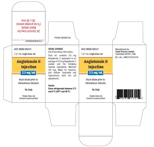 Angiotensin II — Reference image, actual packaging may vary