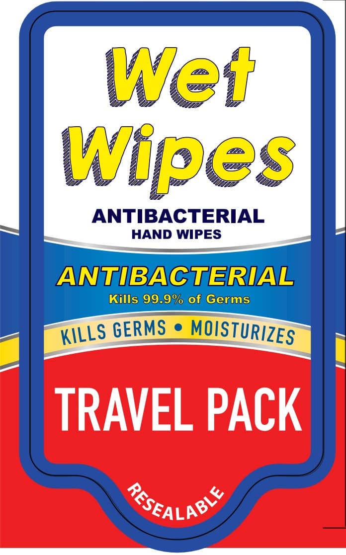 Antibacterial Wet Wipes — Reference image, actual packaging may vary