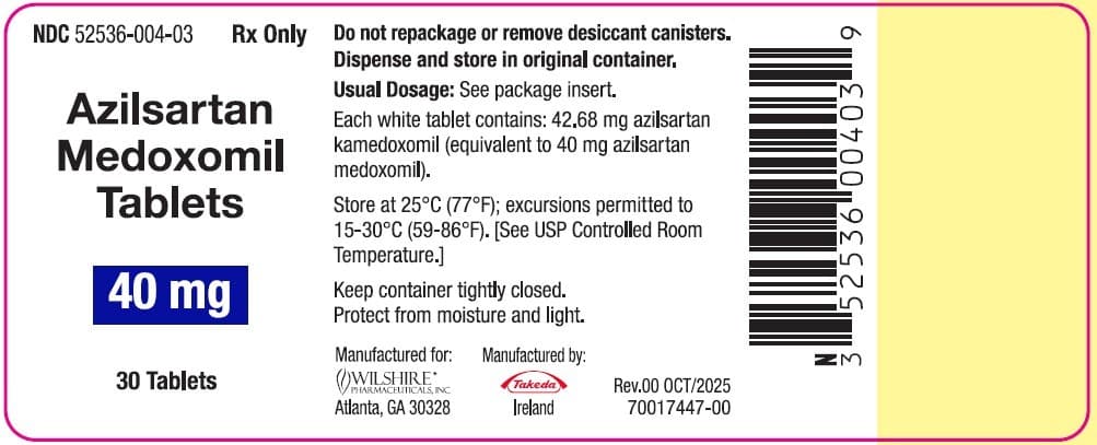 Azilsartan Kamedoxomil — Reference image, actual packaging may vary