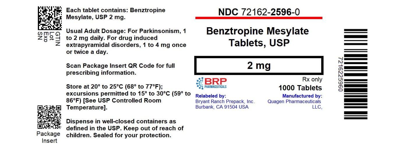 Benztropine Mesylate — Reference image, actual packaging may vary