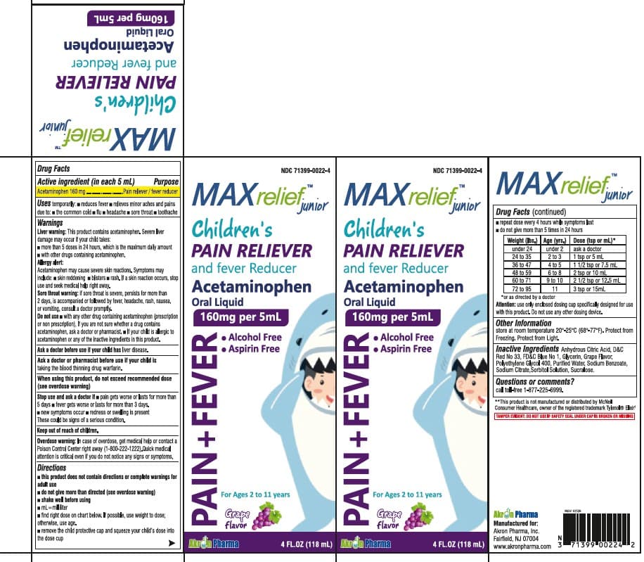 Childrens Acetaminophen — Reference image, actual packaging may vary