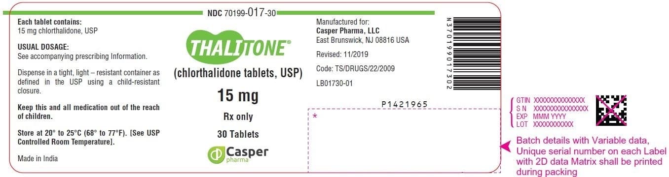 Chlorthalidone — Reference image, actual packaging may vary