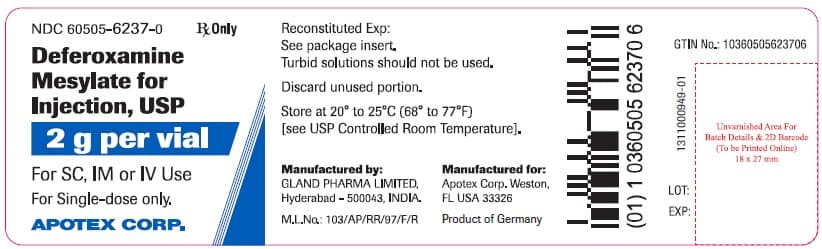 Desferal — Reference image, actual packaging may vary