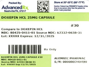 Doxepin Hydrochloride — Reference image, actual packaging may vary