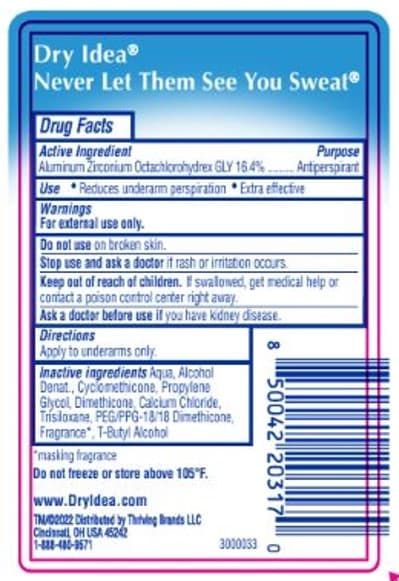 Dry Idea Advanced Dry Antiperspirant and Deodorant Clear Gel Unscented — Reference image, actual packaging may vary