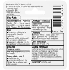 Chapstick Classic Medicated — Reference image, actual packaging may vary