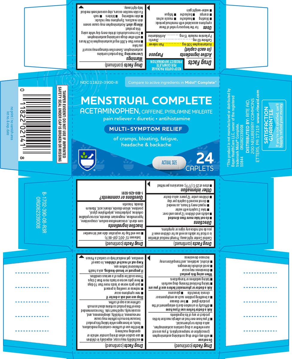Menstrual Pain Relief Complete (Acetaminophen, Pyrilamine Maleate, Caffeine) package label