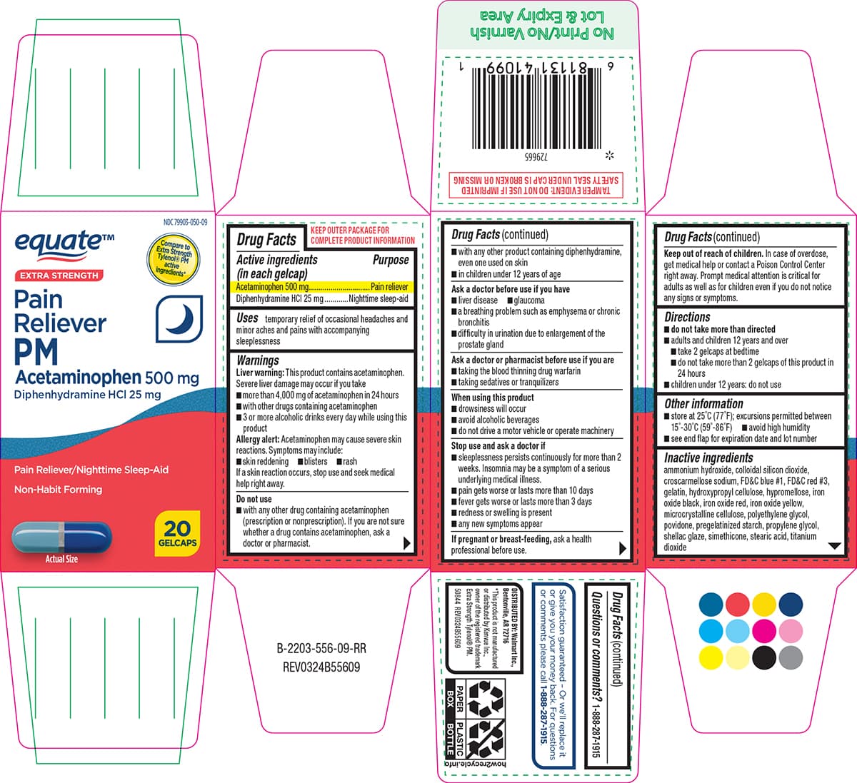 Acetaminophen Diphenhydramine HCL package label