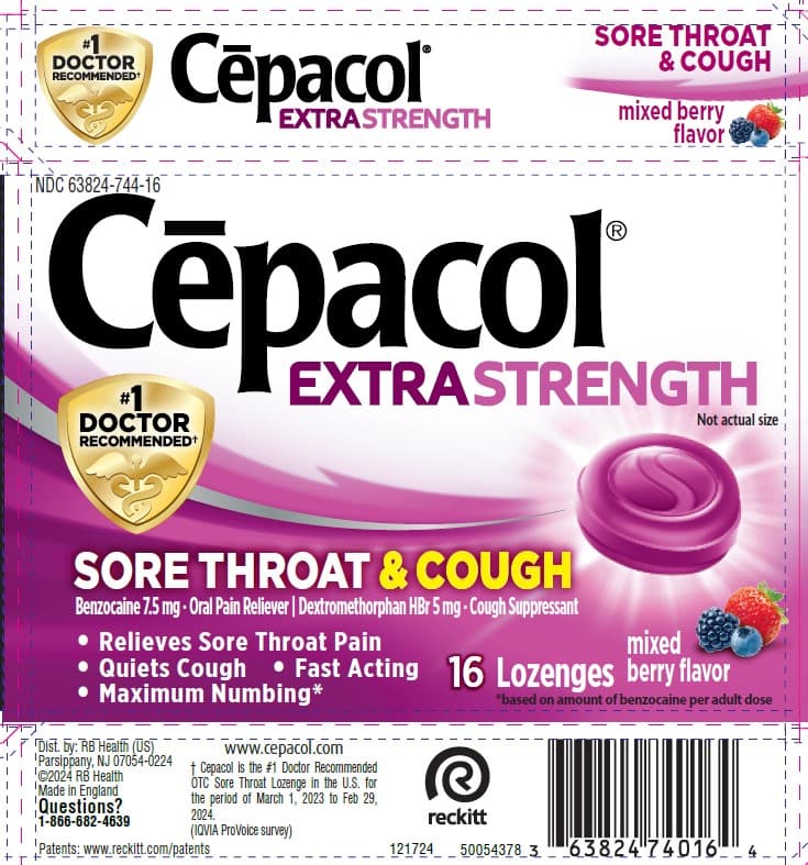 Cepacol (Benzocaine and Dextromethorphan Hydrobromide) package label