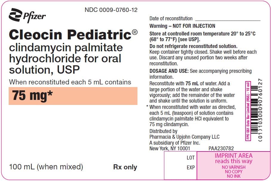 Clindamycin Palmitate Hydrochloride package label