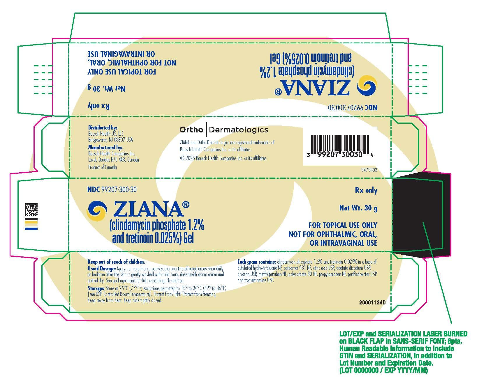 Clindamycin Phosphate and Tretinoin package label