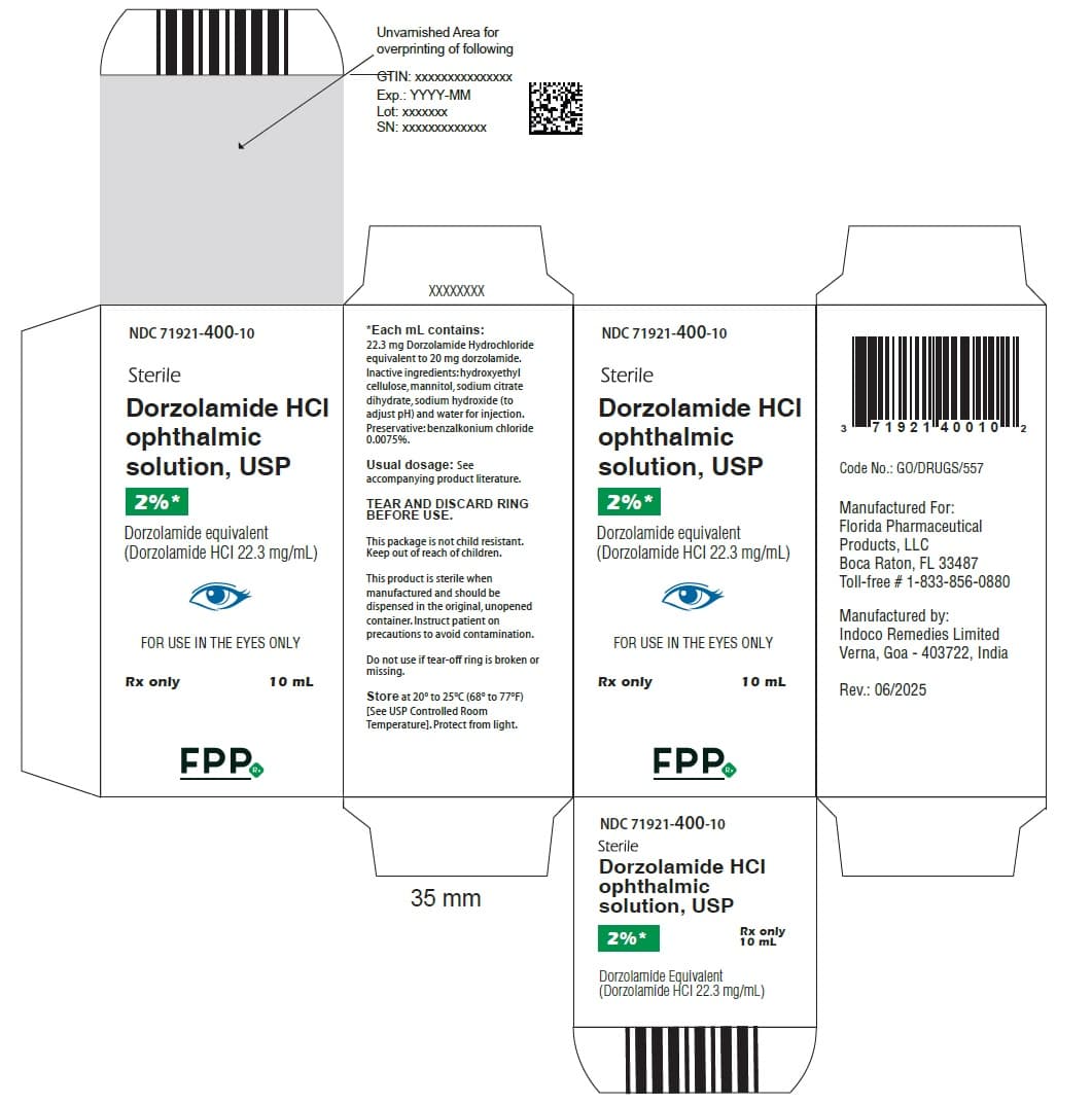 Dorzolamide Hydrochloride Ophthalmic package label