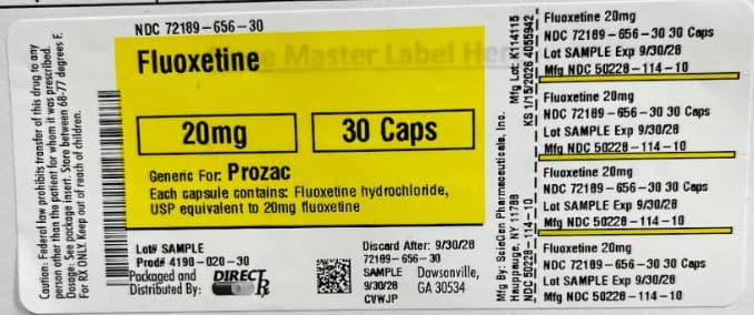 Fluoxetine HCL package label