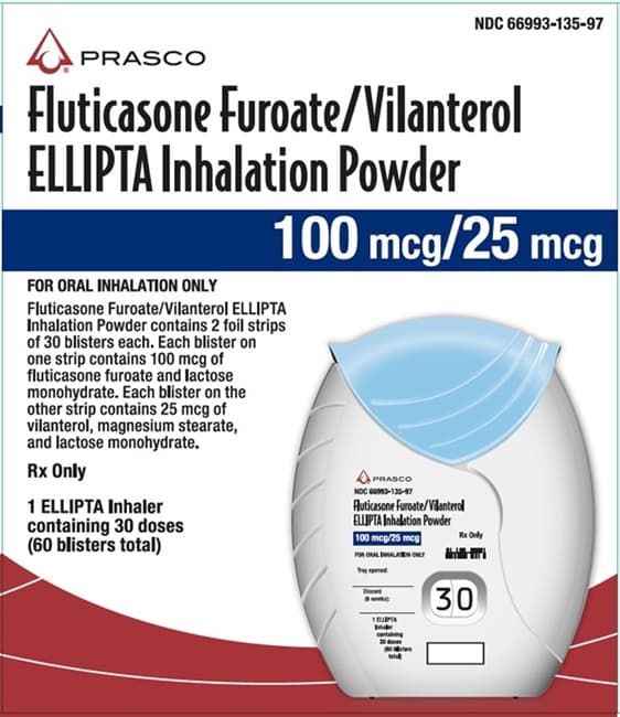 Fluticasone Furoate and Vilanterol package label