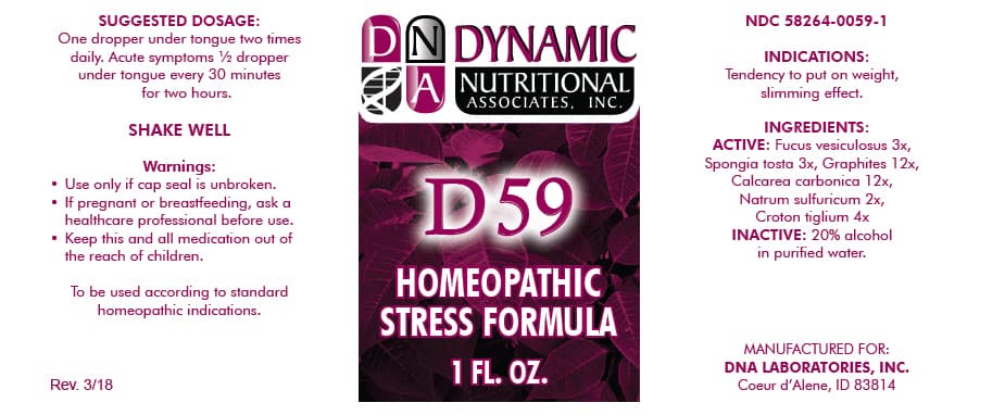 D-59 (Fucus Vesiculosus, Spongia Officinalis Skeleton, Roasted, Graphite, Oyster Shell Calcium Carbonate, Crude, Sodium Sulfate, and Croton Oil) package label