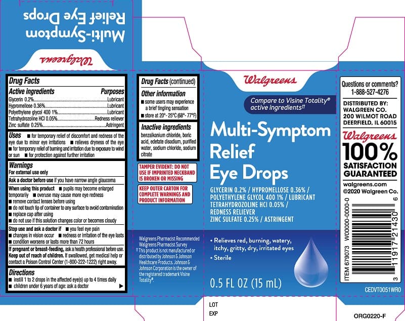 Glycerin, Hypromellose, Polyethylene Glycol 400, Tetrahydrozoline Hcl, Zinc Sulfate package label