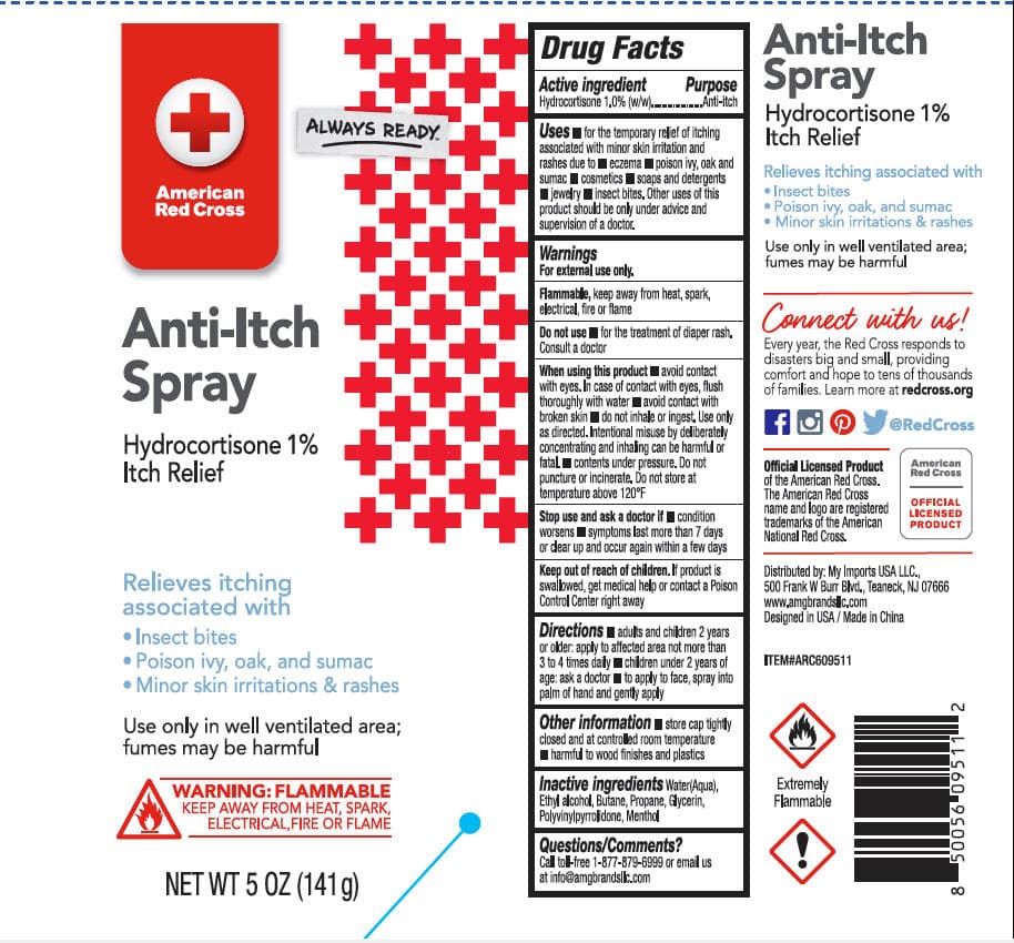 American Red Cross Anti-Itch (Hydrocortisone 1.0%(w/w)) package label