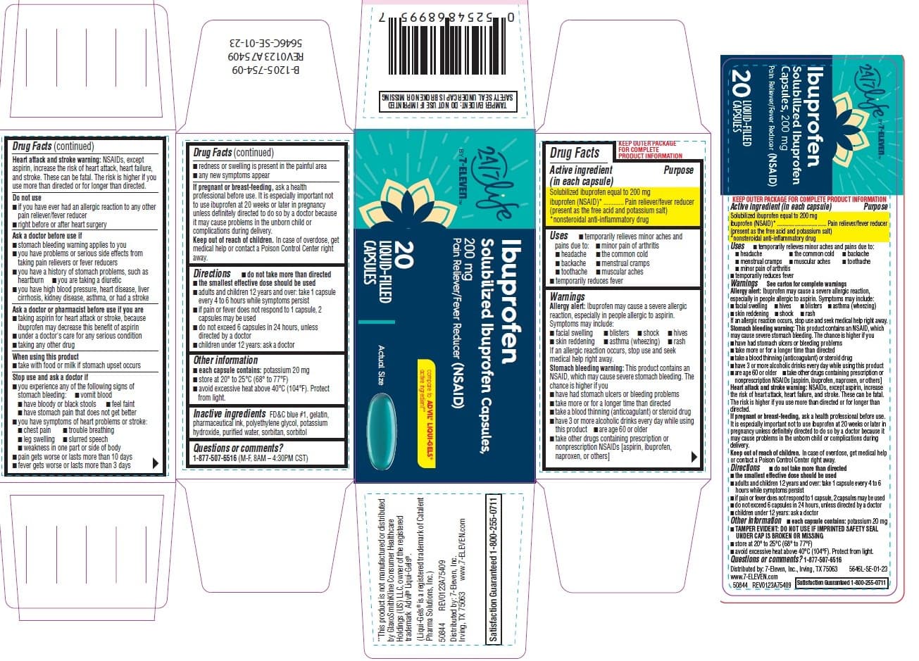 Advil Liqui-Gels (Ibuprofen Capsule, Liquid-Filled) package label