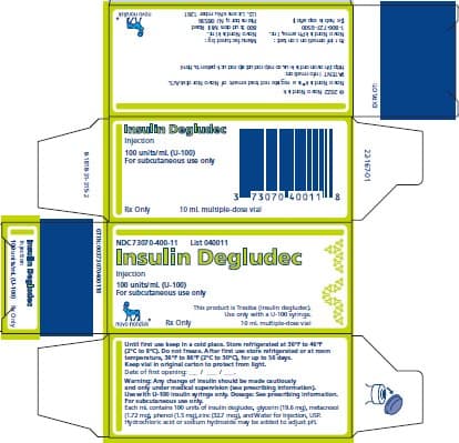 Insulin Degludec package label