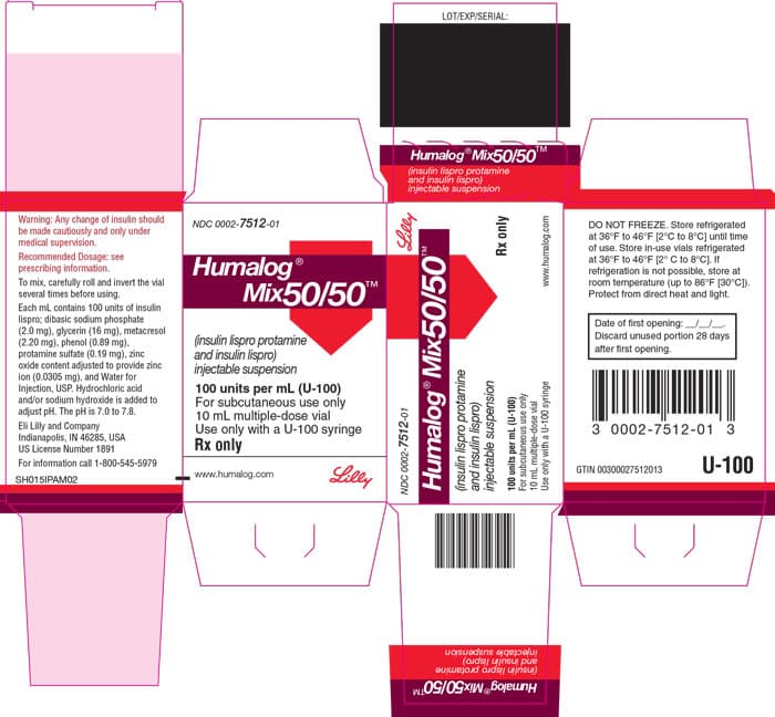 Humalog (Insulin Lispro) package label