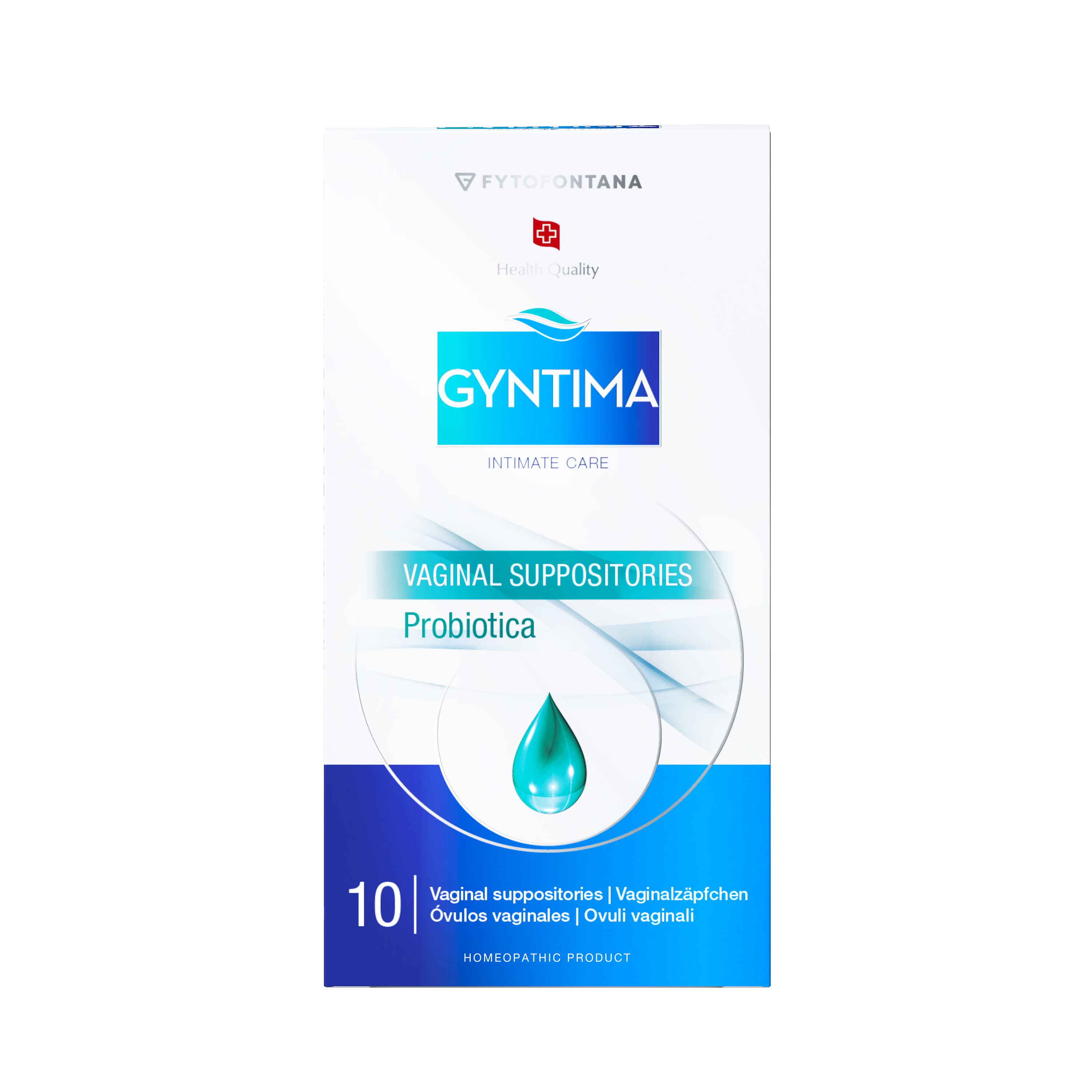 Gyntima Probiotica (Lactic Acid, Folic Acid, Sage) package label