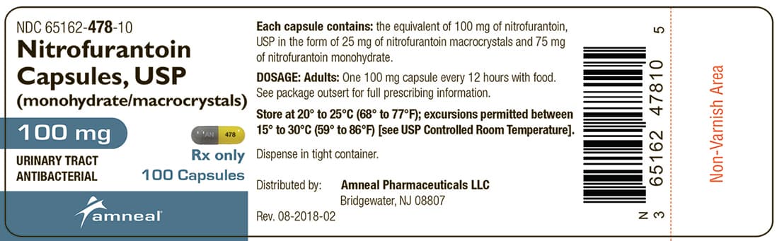 Nitrofurantoin Monohydrate/macrocrystal package label