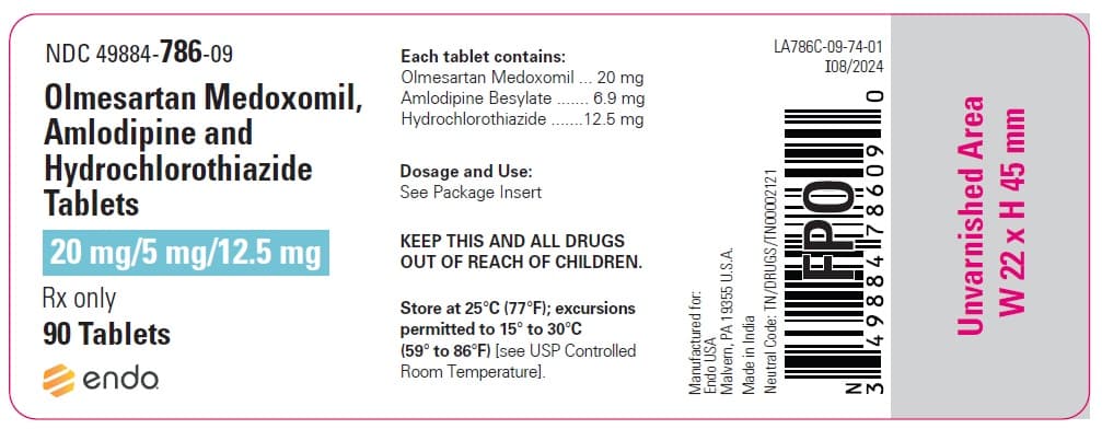 Olmesartan Medoxomil / Amlodipine Besylate / Hydrochlorothiazide package label