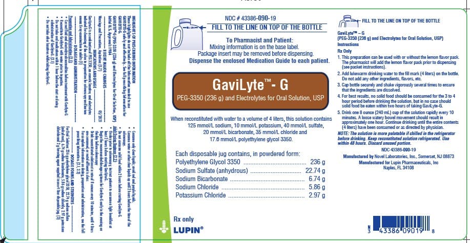 Gavilyte G (Polyethylene Glycol-3350 and Electrolytes) package label
