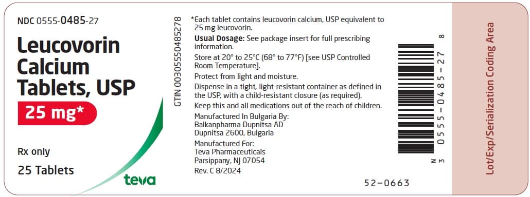Leucovorin Calcium — Reference image, actual packaging may vary