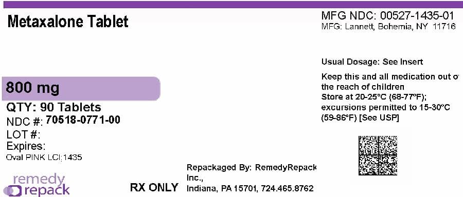 Metaxalone — Reference image, actual packaging may vary