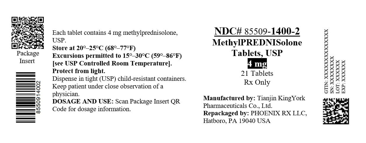 Methylprednisolone — Reference image, actual packaging may vary