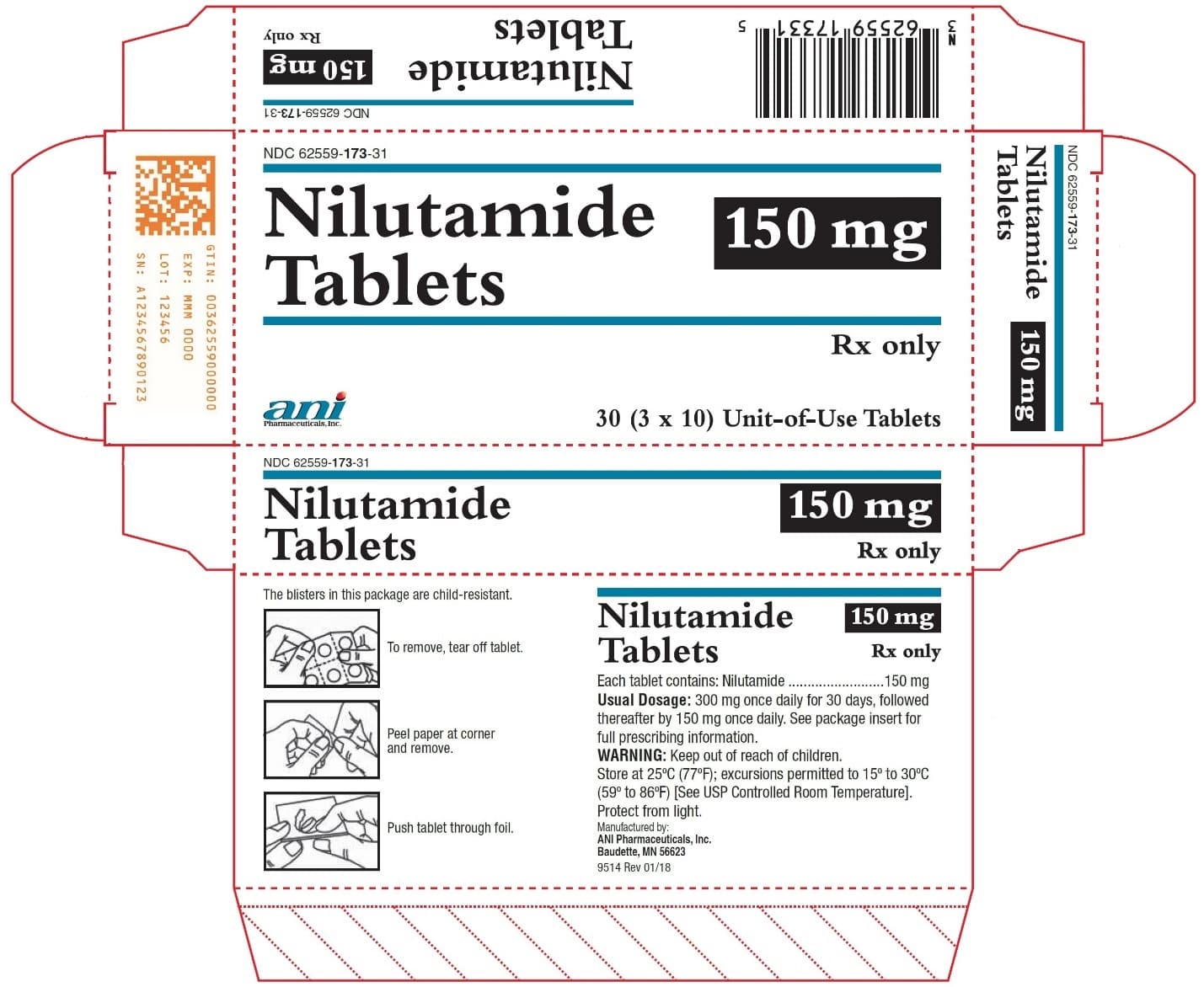 Nilutamide — Reference image, actual packaging may vary