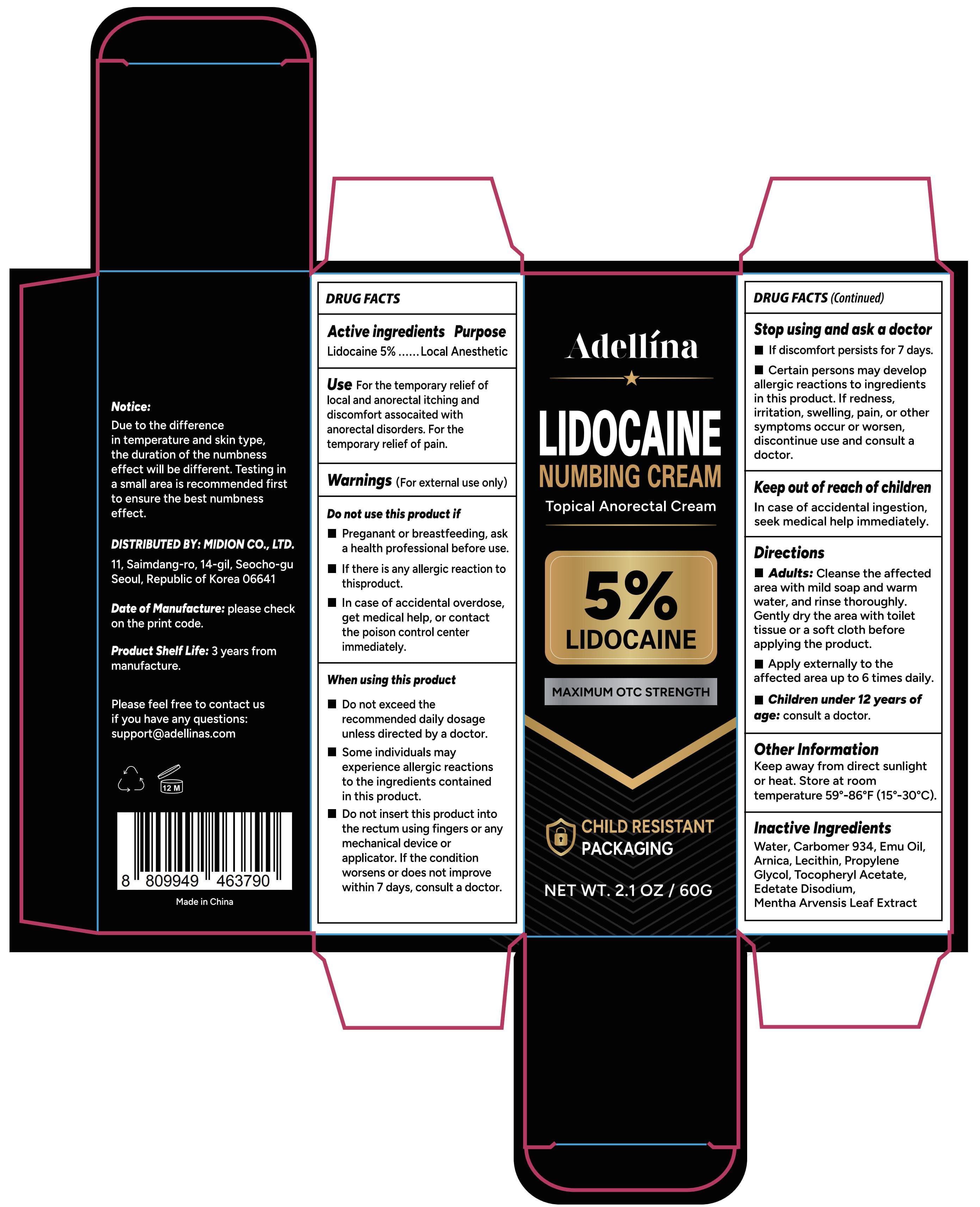 Schoelif Numbing Cream — Reference image, actual packaging may vary