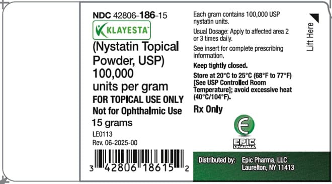 Nystatin Topical Powder — Reference image, actual packaging may vary