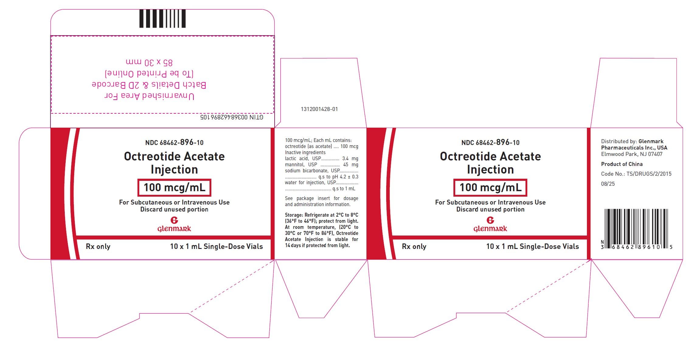 Octreotide Acetate — Reference image, actual packaging may vary