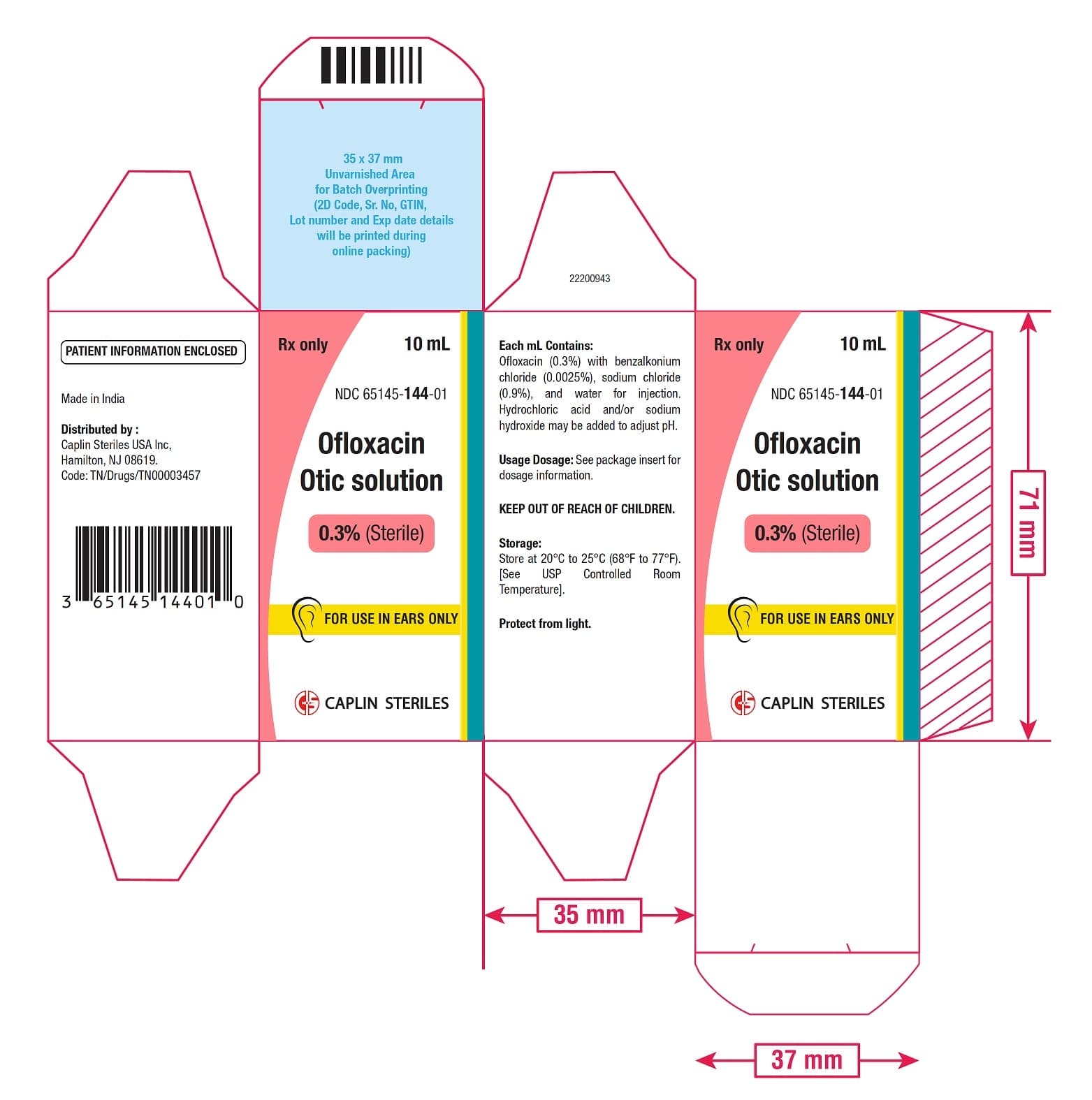 Ofloxacin Otic Solution — Reference image, actual packaging may vary