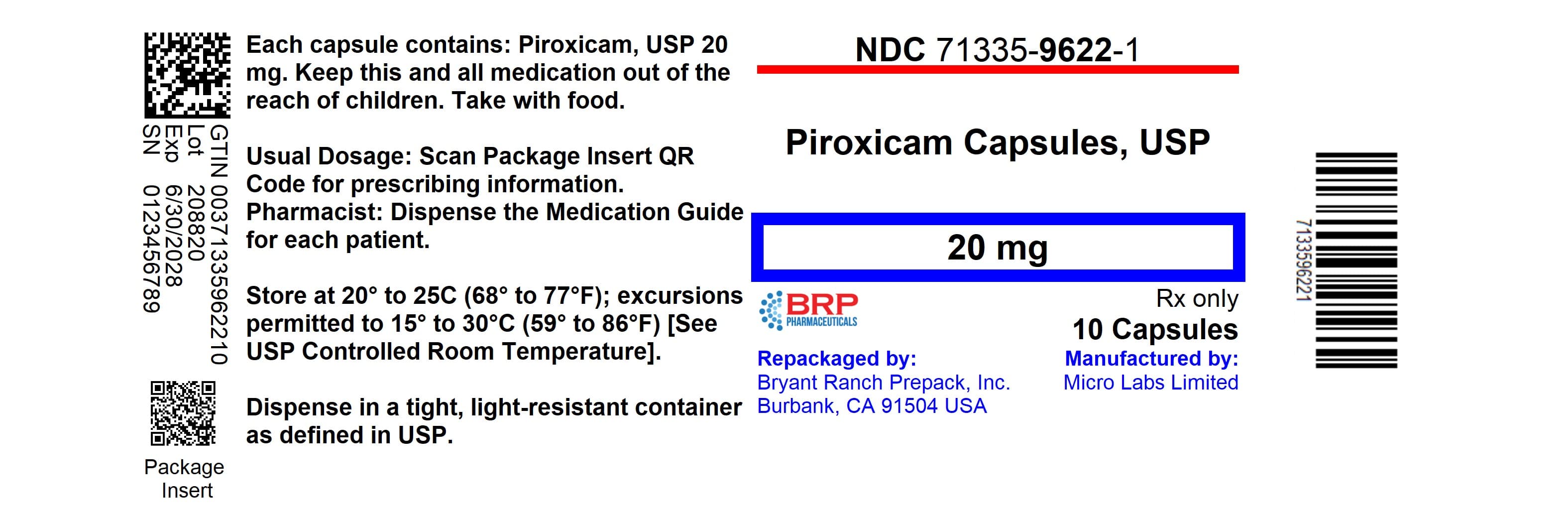 Piroxicam — Reference image, actual packaging may vary