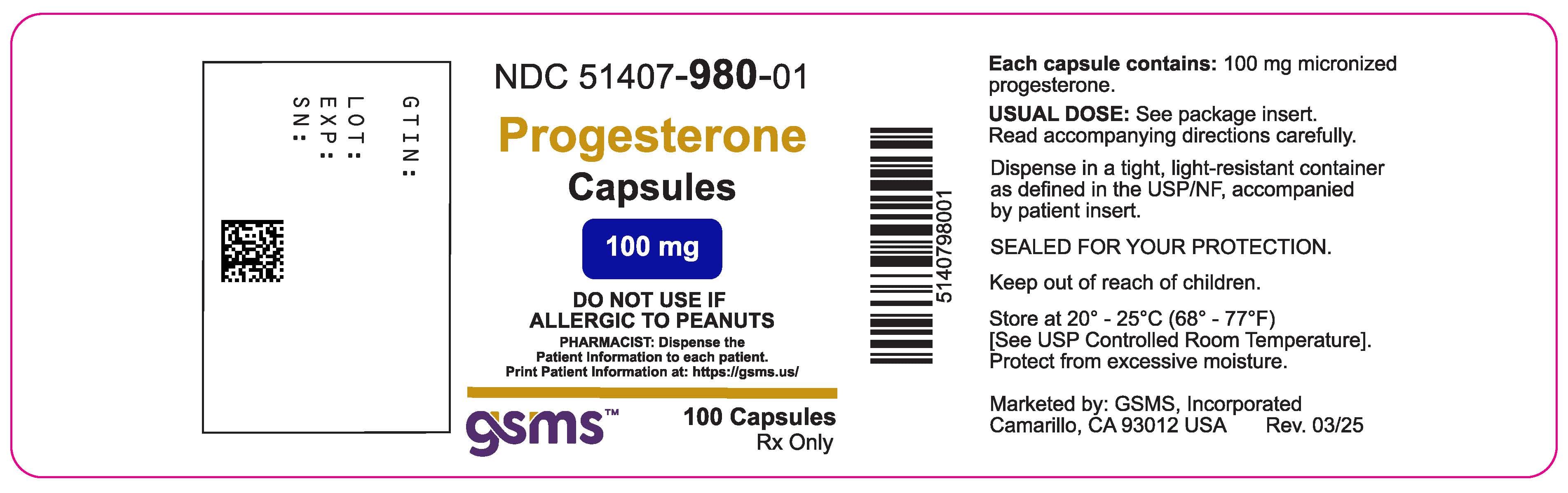 Progesterone — Reference image, actual packaging may vary