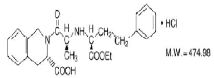 Quinapril and Hydrochlorothiazide 20/25 — Reference image, actual packaging may vary