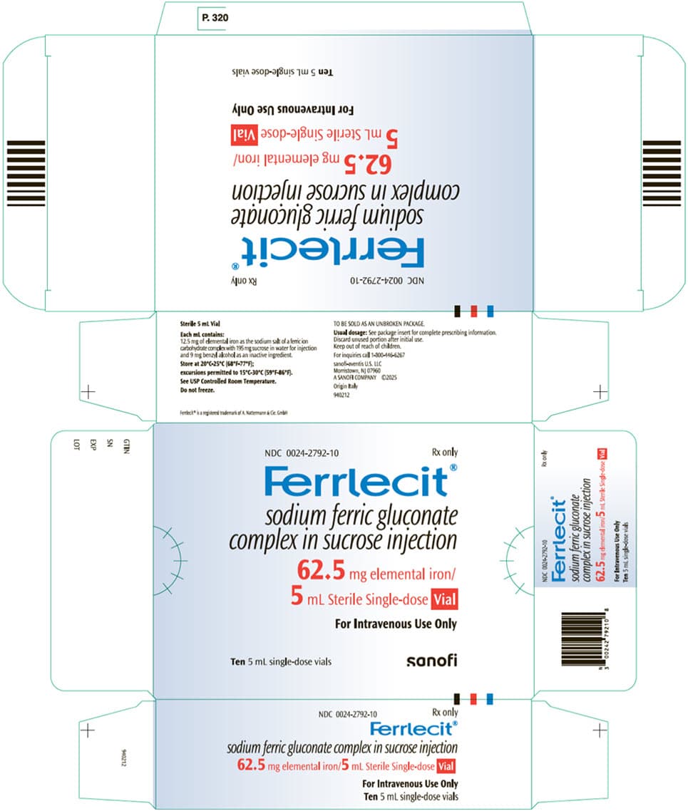Ferrlecit — Reference image, actual packaging may vary