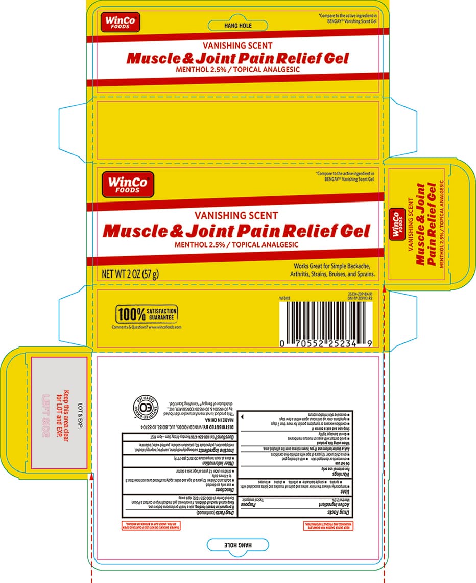 Winco Bengay Vanishing Scent Muscle and Joint Pain Relief — Reference image, actual packaging may vary