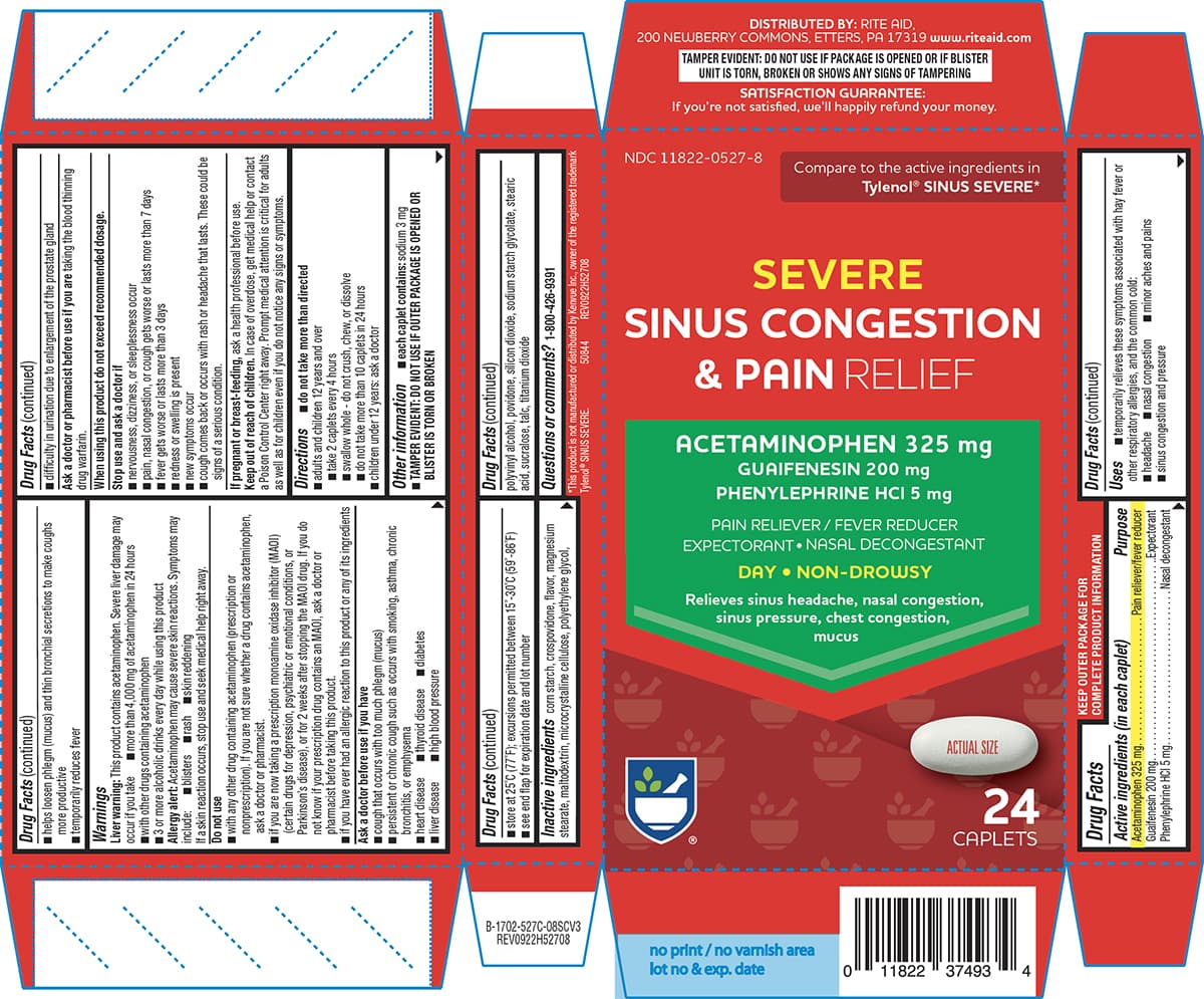 Sinus Congestion and Pain Relief package label