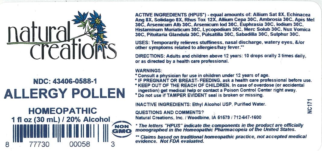Allergy Pollen package label