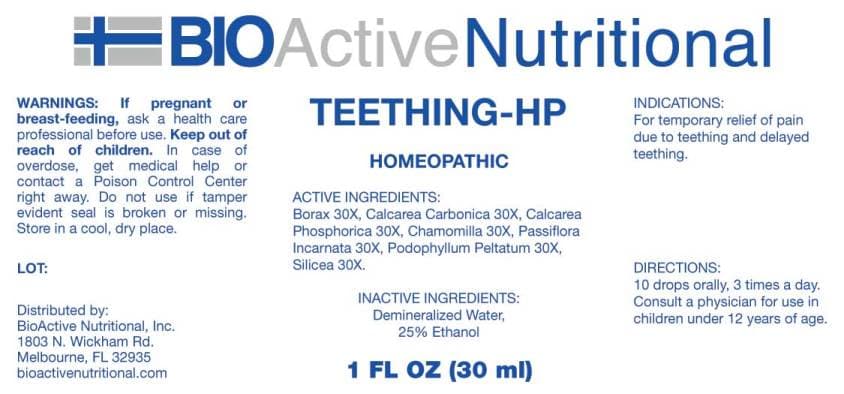 Teething-Hp package label