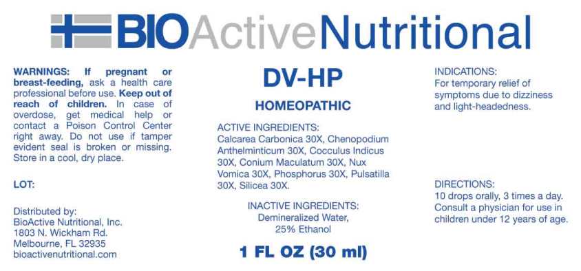 Dv Hp package label
