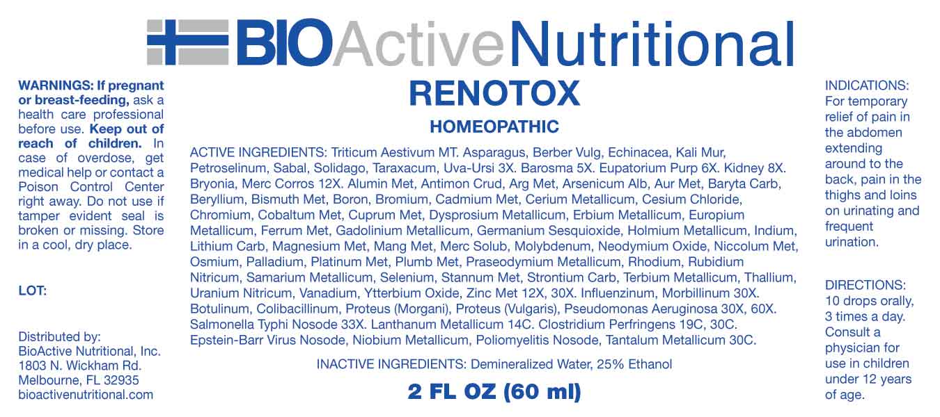 Renotox package label